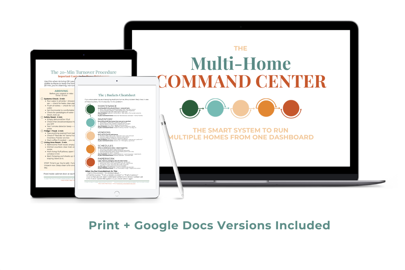 The Multi-Home Command Center | @multihomemethod | https://multi-home-method.kit.com/products/command-center