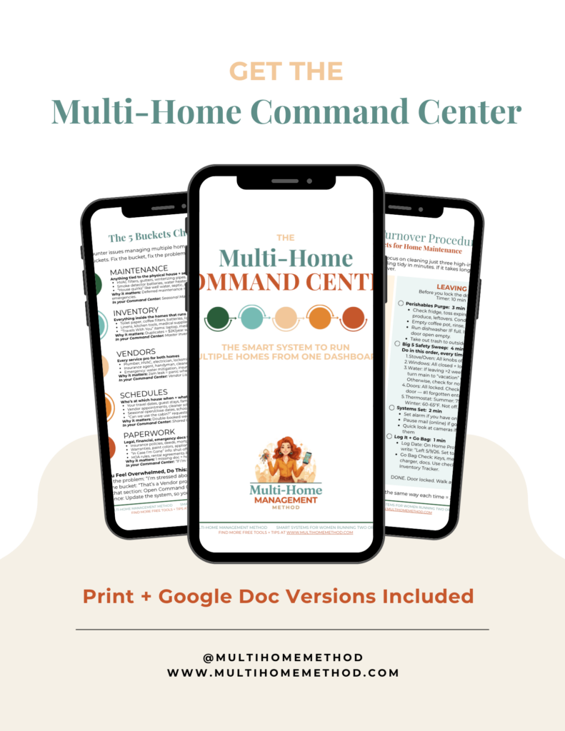 Multi-Home Command Center | Multi-Home Management Method @multihomemethod | https://multi-home-method.kit.com/products/command-center